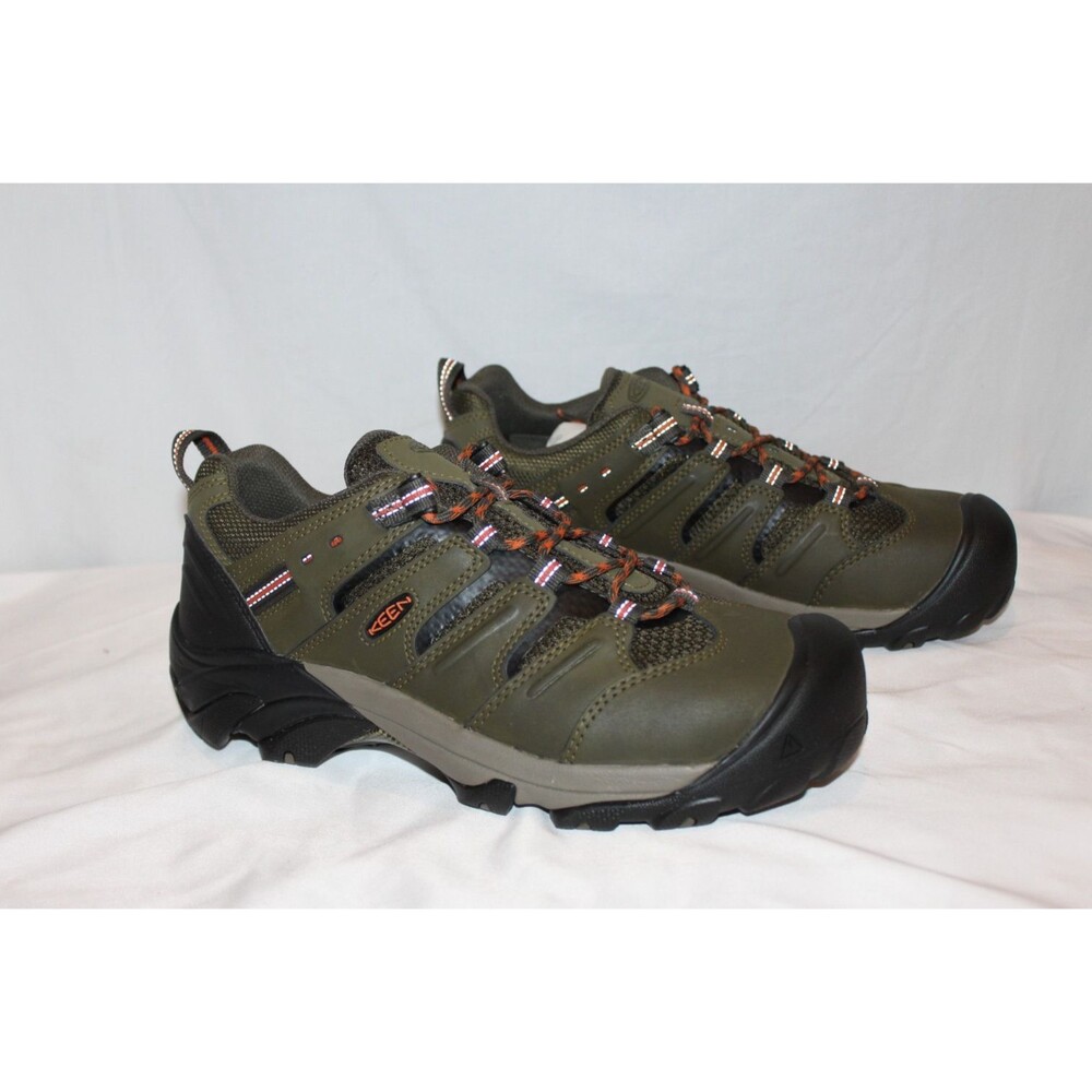 Keen Men's Lansing Low Steel Toe Electrical Hazard Work Shoes OLIVE BLACK 13 EE